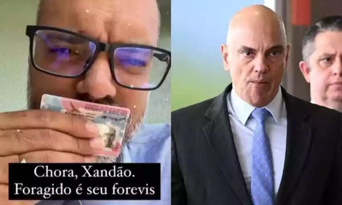 Allan dos Santos provoca Alexandre Moraes: 'Chora, Xandão'