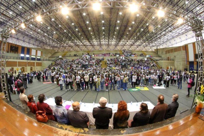 Cerimônia realizada na Olimpíada Nacional de História da Unicamp em 2022, quando mais de 72 mil pessoas participaram do evento -  (crédito: Unicamp/Divulgação)