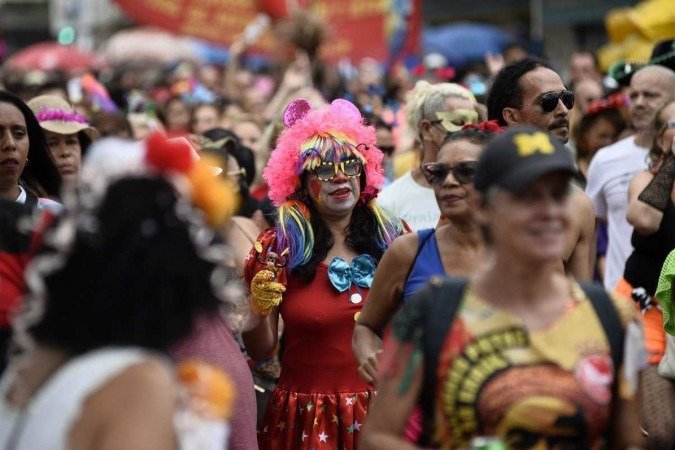  21/02/2023. Crédito: Minervino Júnior/CB/D.A Press. Brasil.  Brasilia - DF. Carnaval 2023. Desfile do Bloco Pacotão saindo da 302 Norte.