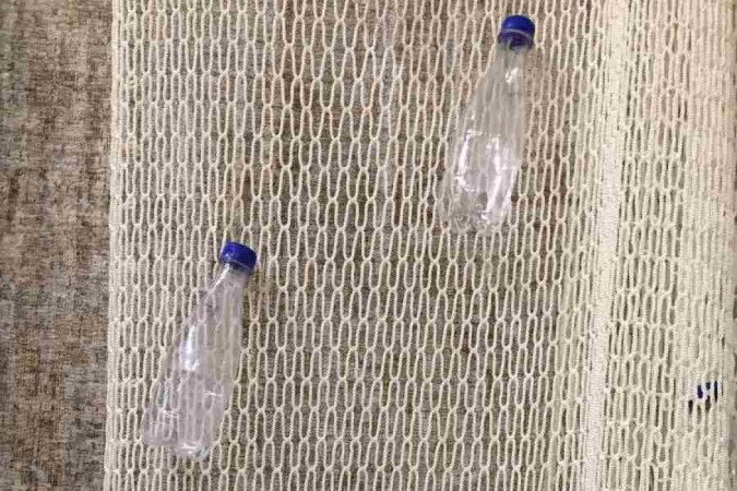 A utilização das garrafas é uma forma de ajudar o meio ambiente e tirá-las do oceano