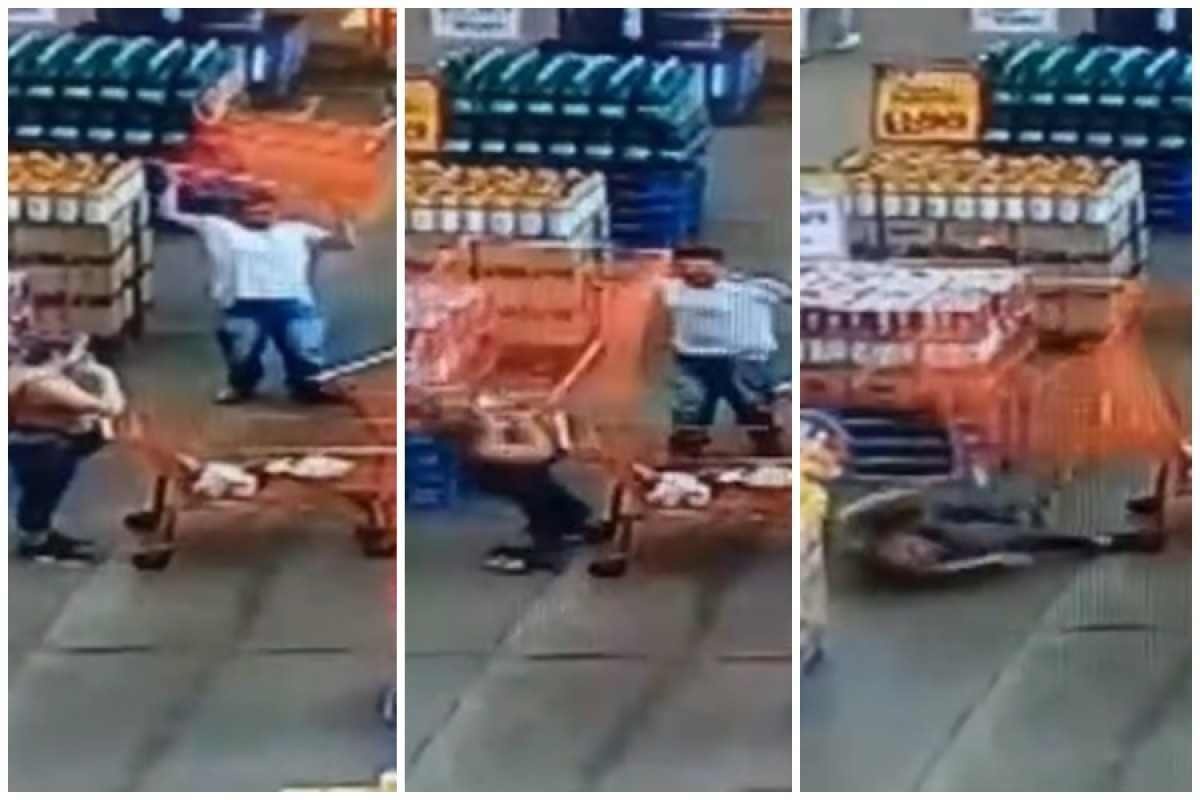 Homem que atirou carrinho de compras em mulher é preso