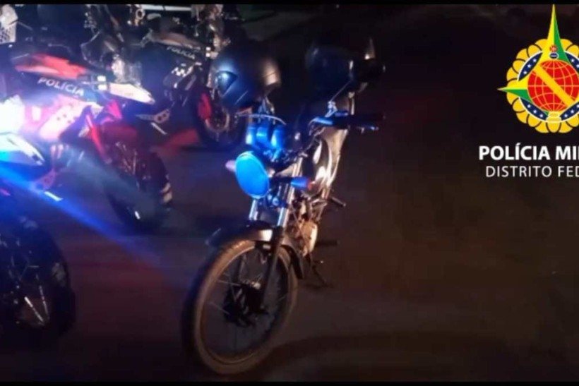 Moto com chassi raspado é apreendida com R$ 62 mil em débitos