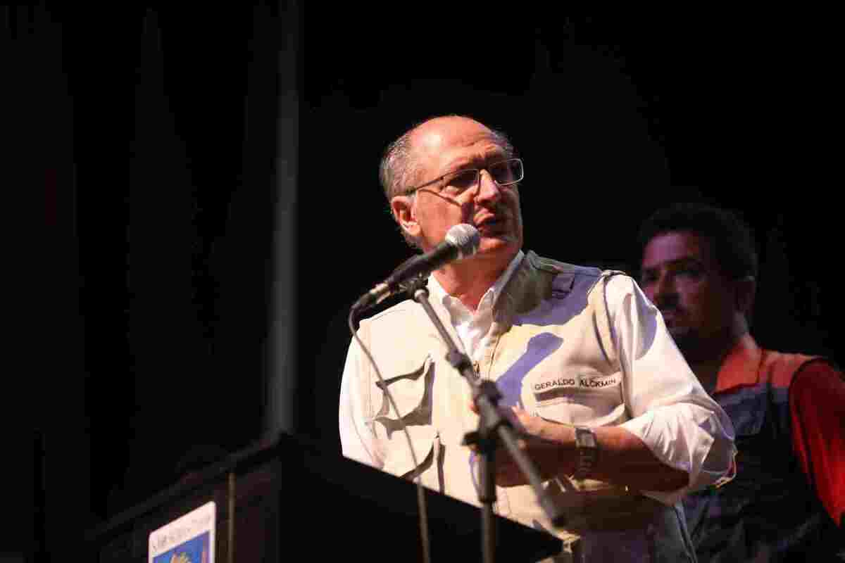 Coletiva com o vice-presidente Geraldo Alckmin sobre São Sebastião, no litoral norte de São Paulo