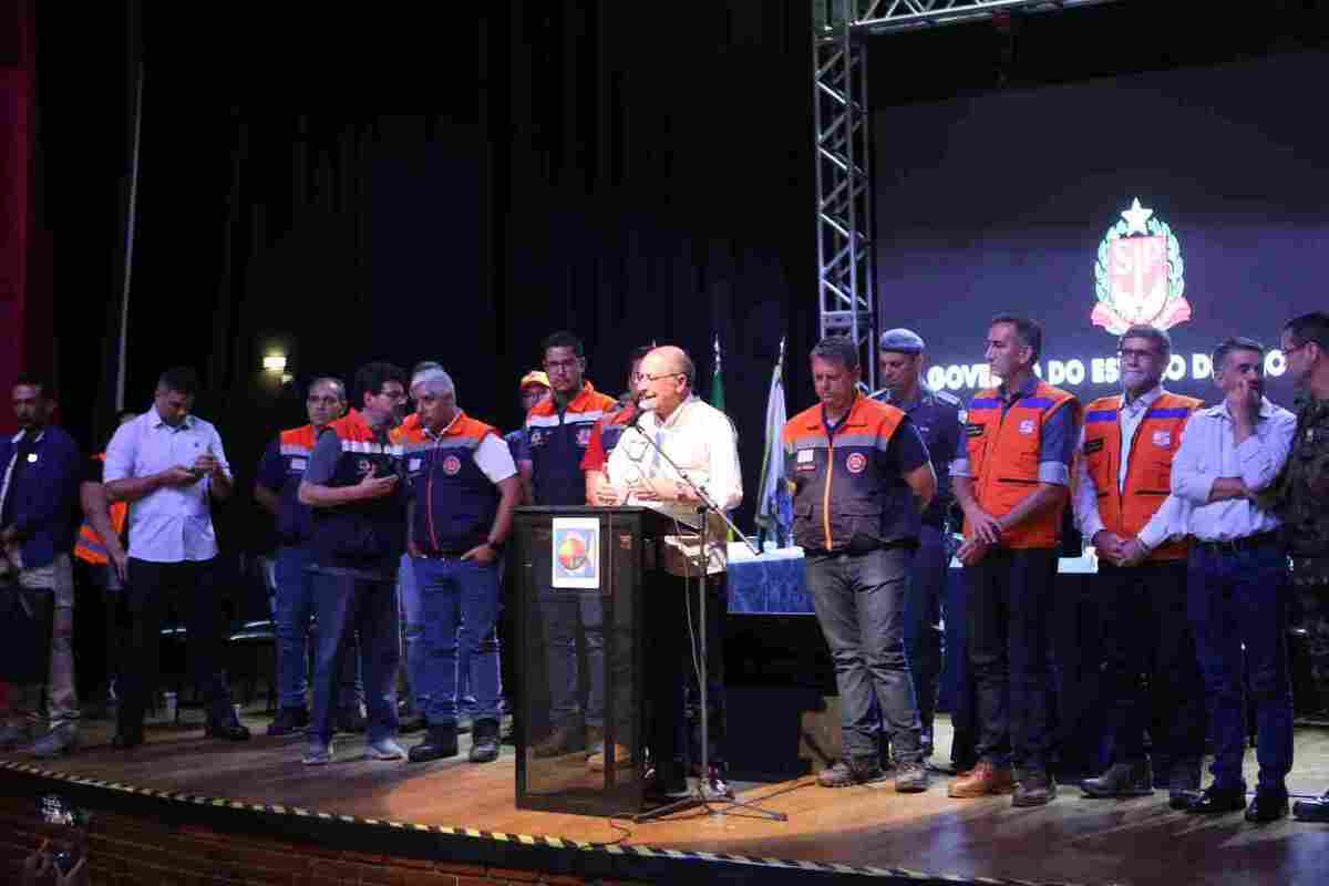 Coletiva com o vice-presidente Geraldo Alckmin sobre São Sebastião, no litoral norte de São Paulo