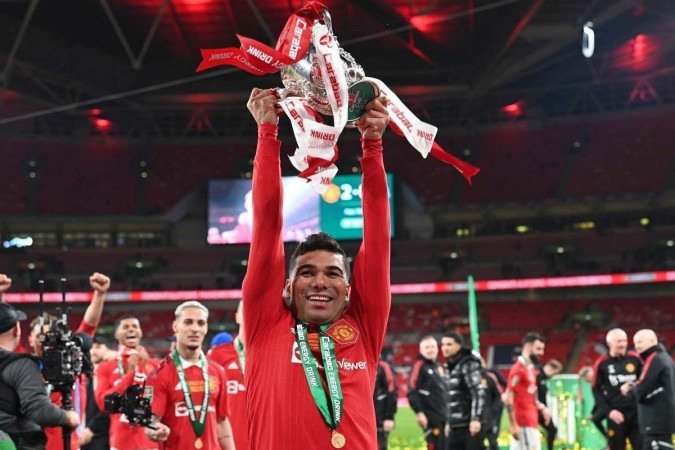 O volante brasileiro Casemiro marcou o primeiro gol da partida