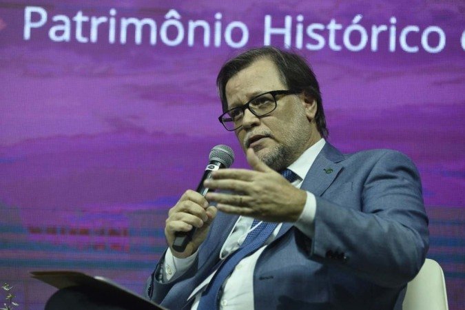 O diretor de Patrimônio Material do Instituto do Patrimônio Histórico e Artístico Nacional (Iphan), Andrey Rosenthal Schlee, durante participação do Seminário Entre os Eixos do DF - 2ª edição: Quem ama preserva.