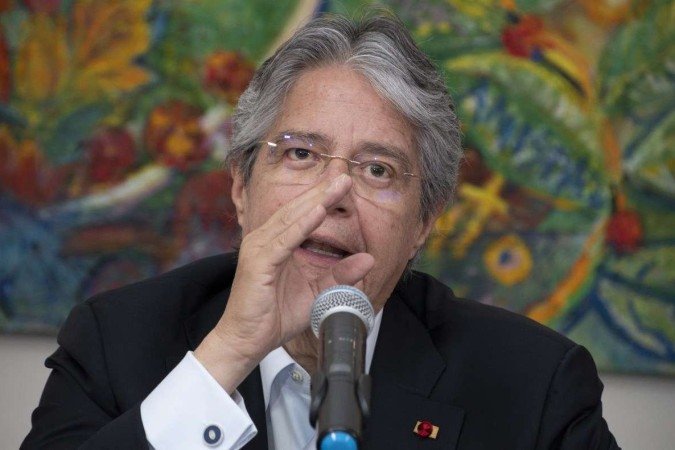 Guillermo Lasso é o presidente do Equador, país que registra situação preocupante na segurança pública - (crédito: AFP) Guillermo Lasso é o presidente do Equador, país que registra situação preocupante na segurança pública - (crédito: AFP)