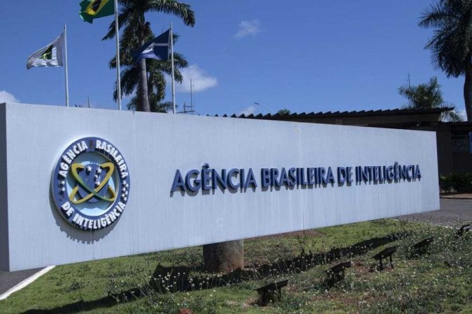 Fachada da Agência Brasileira de Inteligência (Abin), em Brasília -  (crédito: Antonio Cruz/Agência Brasil )