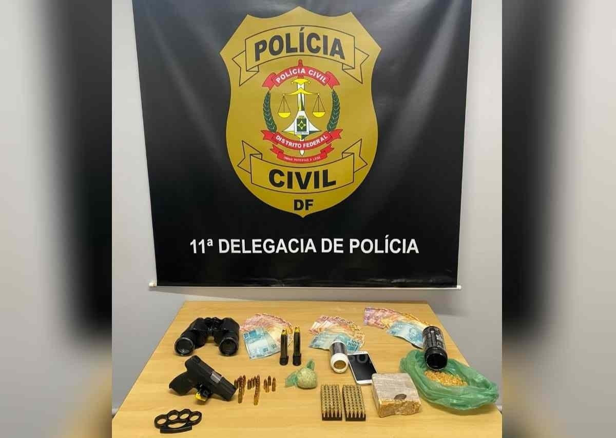 Munição de metralhadora capaz de derrubar aeronave é encontrada pela PCDF
