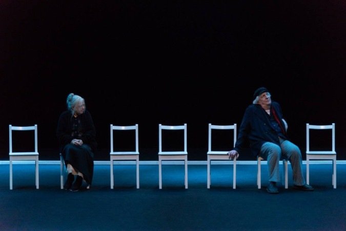 Marco Nanini e Camilla Amado em  As Cadeiras, de Eugène Ionesco: 
em cartaz no 
Cine Brasília
