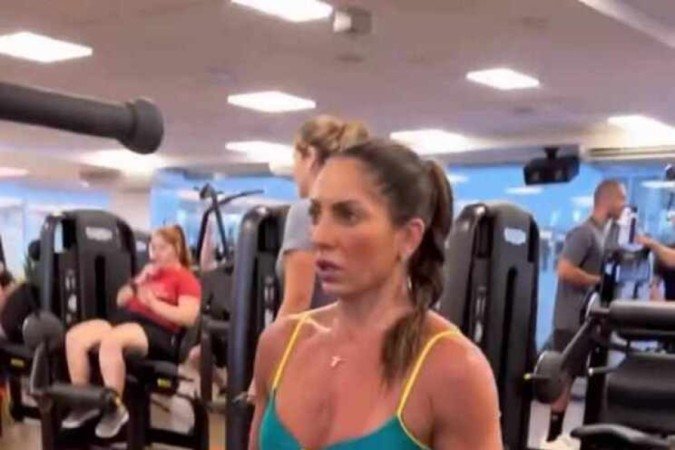 Michele começou a treinar musculação aos 18 anos 