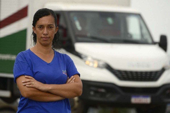  14/03/2023  Crédito: Carlos Vieira/CB/DA Press. Brasília, DF. Cidades. Mulheres que vão à luta. Alice Lopes, motorista de caminhão.