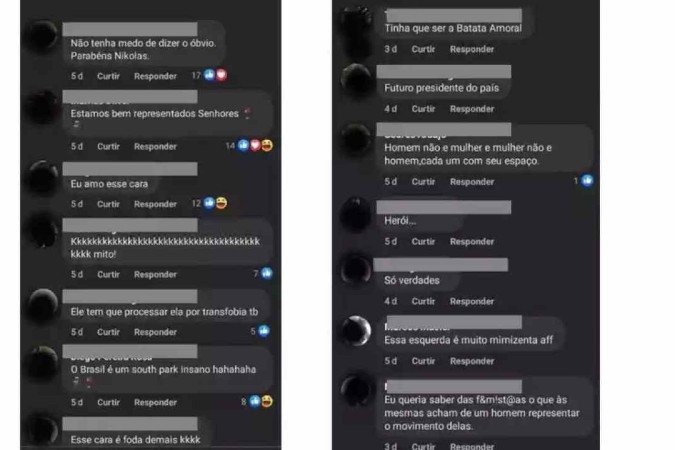 Com críticas à esquerda e às feministras, homens parabenizam Nikolas e até o chamam de 