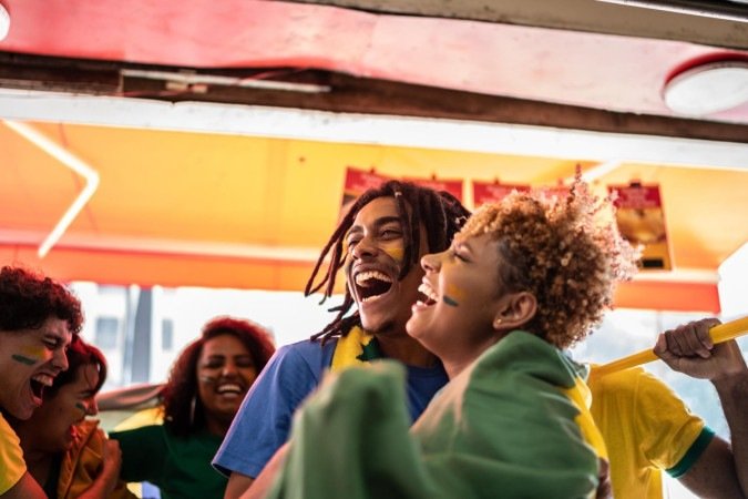 Brasileiros nunca estiveram tão felizes, diz pesquisa - (crédito: Getty Images) Brasileiros nunca estiveram tão felizes, diz pesquisa - (crédito: Getty Images)