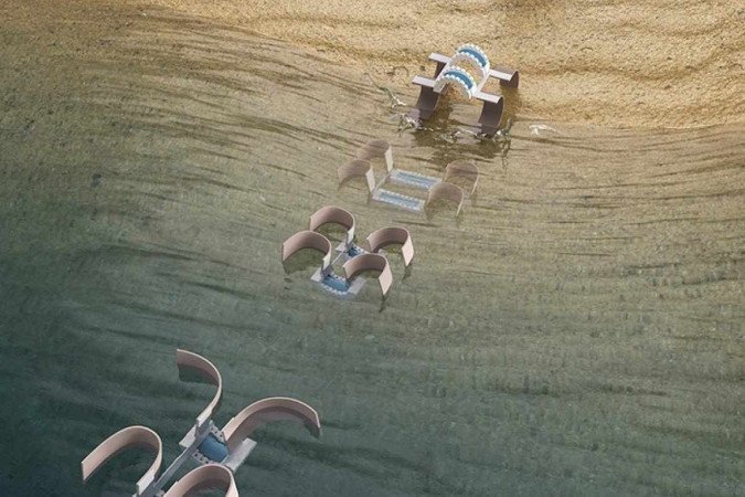 Máquina que troca os pés por hélice poderá ser usada em operações de salvamento -  (crédito: Universidade Carnegie Mellon)