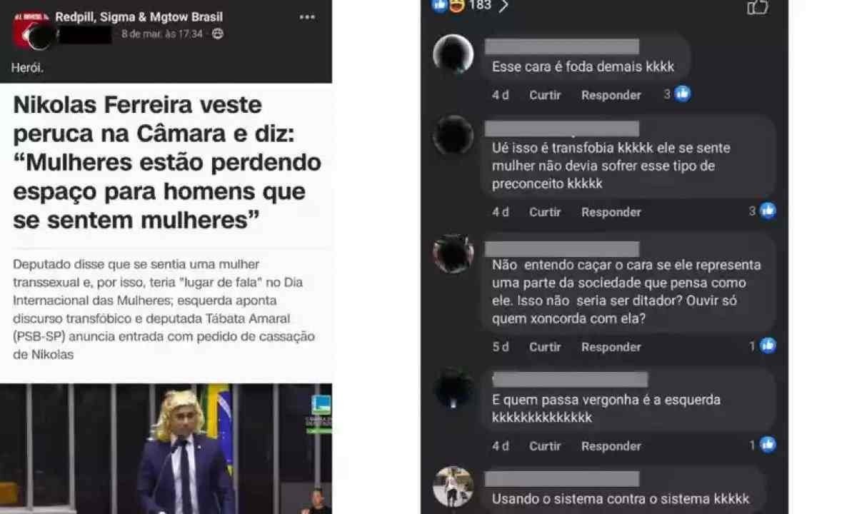 Nikolas é chamado de herói em grupo red pill 
