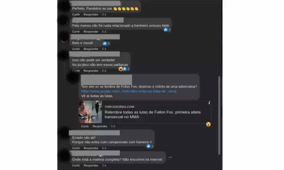 Mesmo com a notícia sendo falsa, ela foi aplaudida no grupo