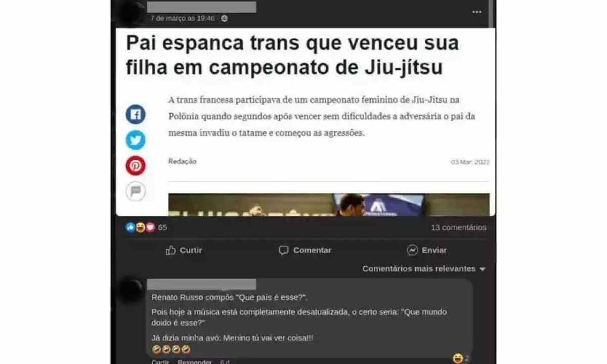 A notícia falsa de que um pai teria agredido uma mulher trans foi tema de conversa entre os red pill