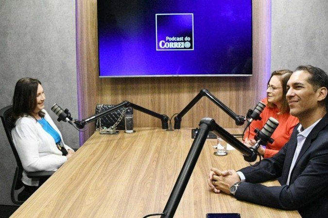  17/03/2023 Credito: Ed Alves/CB/DA.Press. Cidades. Podcast do Correio, recebe a Deputada Federal Bia Kicis. 