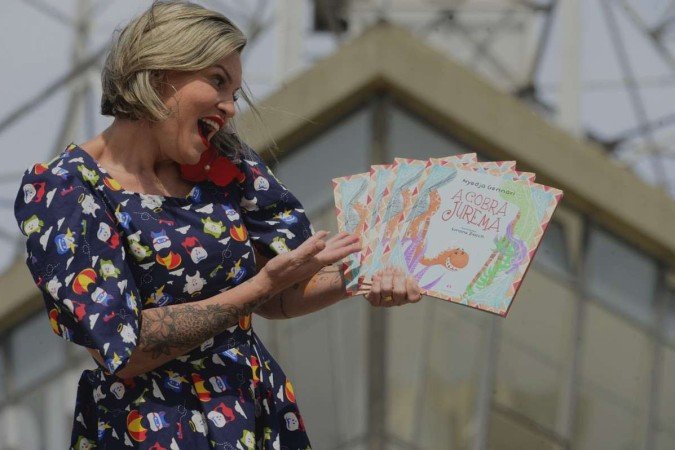  18/03/2023  Crédito: Carlos Vieira/CB/DA Press. Brasília, DF. Cidades. Nyedja Gennari, contadora de estórias e escritora infantil.