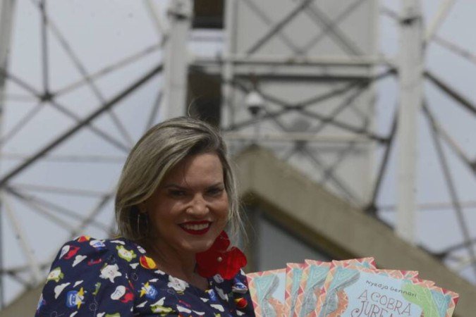  18/03/2023  Crédito: Carlos Vieira/CB/DA Press. Brasília, DF. Cidades. Nyedja Gennari, contadora de estórias e escritora infantil.