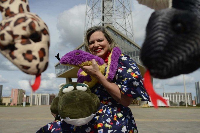  18/03/2023  Crédito: Carlos Vieira/CB/DA Press. Brasília, DF. Cidades. Nyedja Gennari, contadora de estórias e escritora infantil.