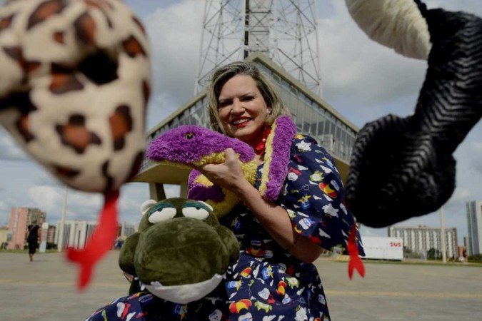  18/03/2023  Crédito: Carlos Vieira/CB/DA Press. Brasília, DF. Cidades. Nyedja Gennari, contadora de estórias e escritora infantil.