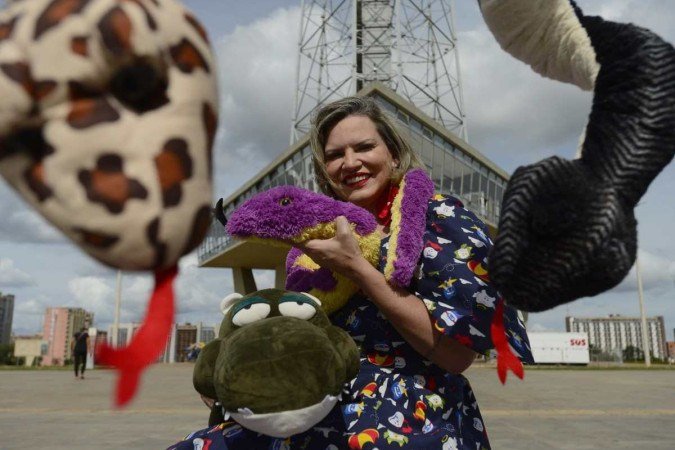  18/03/2023  Crédito: Carlos Vieira/CB/DA Press. Brasília, DF. Cidades. Nyedja Gennari, contadora de estórias e escritora infantil.