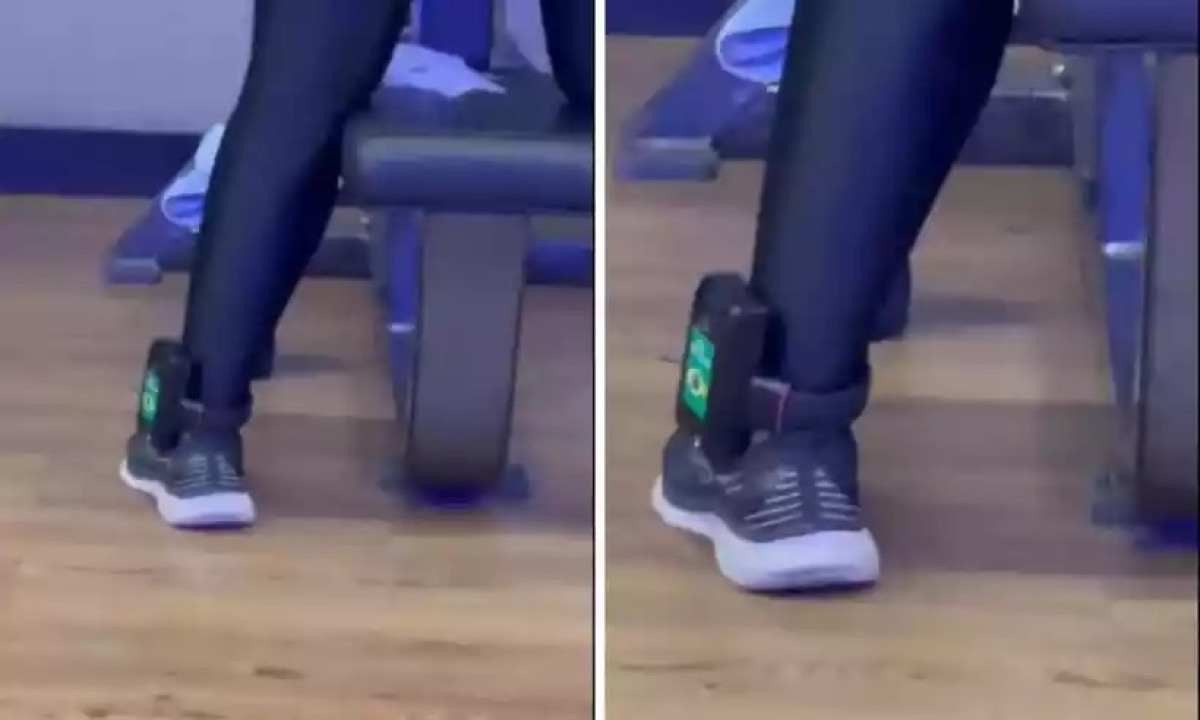 Vídeo: mulher com tornozeleira eletrônica verde amarela em academia viraliza
