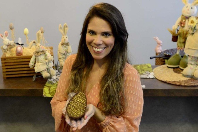  20/03/2023 Crédito: Marcelo Ferreira/CB/D.A Press. Brasil. Brasilia - DF -  Produção caseira de ovos de páscoa. Bianca Barreto.