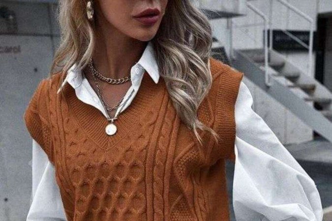 Revista - Moda - Colete de tricô, a nova trend