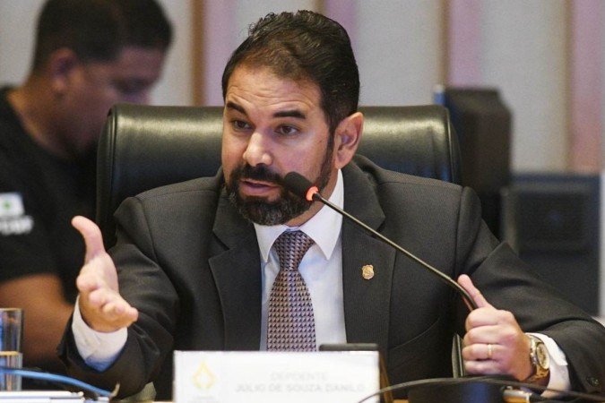  23/03/2023 Credito: Ed Alves/CB/DA.Press. Cidades. Ex-secretário de Segurança Pública do DF, Júlio Danilo, na CPI dos Atos Antidemocráticos. 