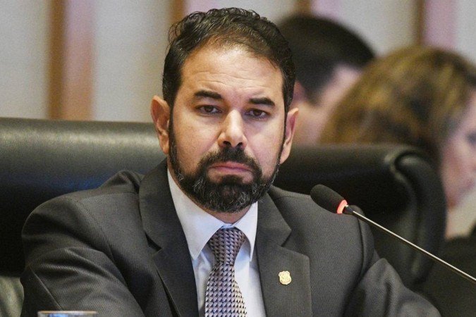  23/03/2023 Credito: Ed Alves/CB/DA.Press. Cidades. Ex-secretário de Segurança Pública do DF, Júlio Danilo, na CPI dos Atos Antidemocráticos. 