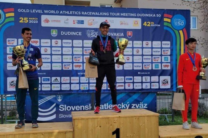Segundo lugar na Eslováquia garantiu índice a Caio Bonfim para o Mundial de Marcha Atlética na Hungria 