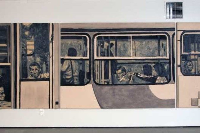 Obras de Pedro Ivo Verçosa na exposição Retrospectiva Pedro Ivo Verçosa, no Museu Nacional da República