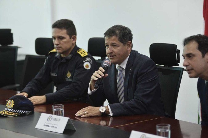  21/02/2023. Crédito: Minervino Júnior/CB/D.A Press. Brasil.  Brasilia - DF. Coletiva com o Secretário de Segurança do DF Sandro Avelar.