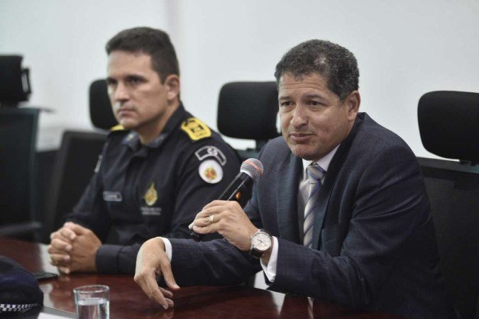  21/02/2023. Crédito: Minervino Júnior/CB/D.A Press. Brasil.  Brasilia - DF. Coletiva com o Secretário de Segurança do DF Sandro Avelar.