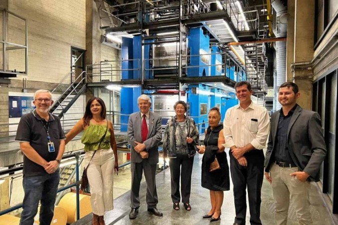  30/03/2023 Crédito: Benjamin Figueredo/CB. Leitores, durante visita no Jornal Correio Braziliense