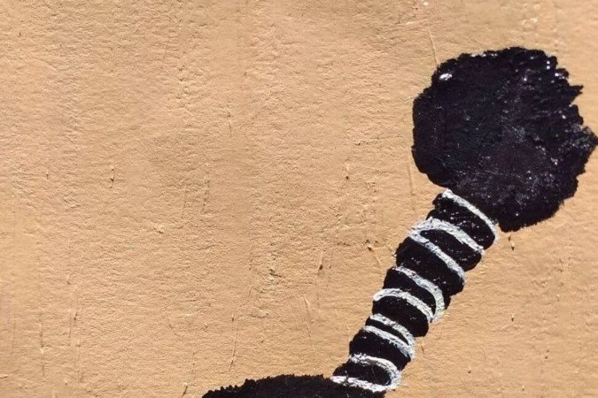 Obra de Pamella Wyla na exposição SUperfície sensível, na Pilastra