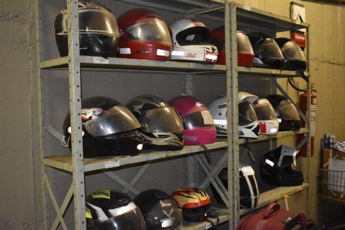  Capacetes estão entre os pertences mais esquecidos nos vagões