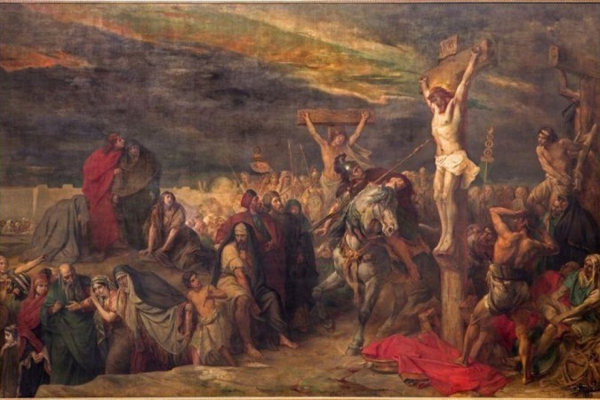'A Crucificação', pintura de Jean François Portaels (1886)
 -  (crédito: Getty Images)