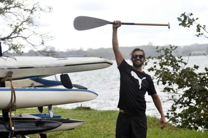 Professor de canoagem Vagner Luis