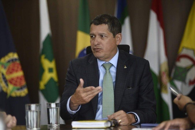  13/04/2023. Crédito: Minervino Júnior/CB/D.A Press. Brasil.  Brasilia - DF. Entrevista com o Secretário de Segurança Sandro Avelar.