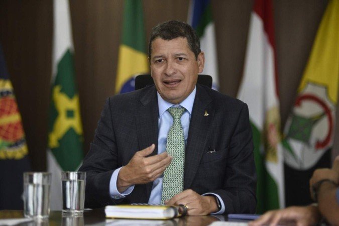  13/04/2023. Crédito: Minervino Júnior/CB/D.A Press. Brasil.  Brasilia - DF. Entrevista com o Secretário de Segurança Sandro Avelar.