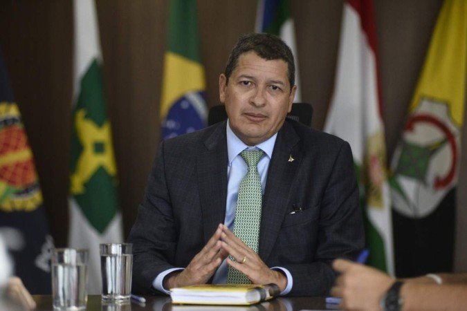  13/04/2023. Crédito: Minervino Júnior/CB/D.A Press. Brasil.  Brasilia - DF. Entrevista com o Secretário de Segurança Sandro Avelar.