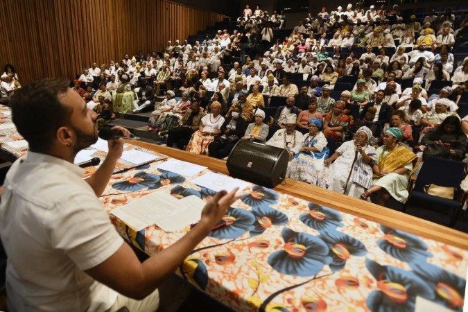  13/04/2023. Cr..dito: Minervino J..nior/CB/D.A Press. Brasil.  Brasilia - DF. Sess..o solene na C..mara Legislativa em comemora....o aos povos Africanos.
    