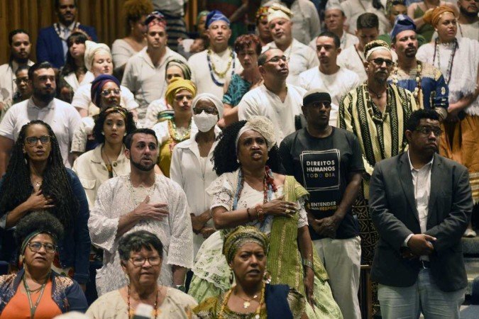  13/04/2023. Cr..dito: Minervino J..nior/CB/D.A Press. Brasil.  Brasilia - DF. Sess..o solene na C..mara Legislativa em comemora....o aos povos Africanos.
    