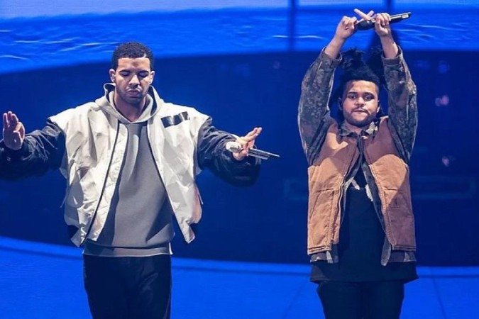 Drake e The Weeknd já trabalharam juntos na vida real - (crédito: Getty Images) Drake e The Weeknd já trabalharam juntos na vida real - (crédito: Getty Images)