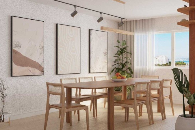 Quadros em sala de jantar