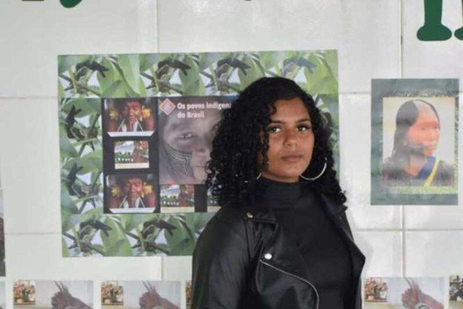  20/04/2023. Crédito: Mariana Lins/Esp.CB/D.A Press.Projeto África é nós no Centro educacional 310 da Santa Maria.Personagem:Thaysla Rodrigues Lopes